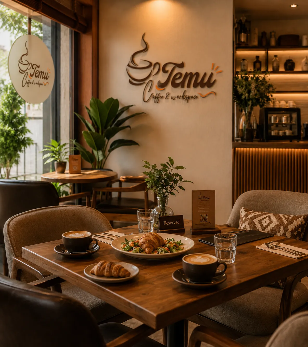 Dekorasi reservasi Temu Cafe
